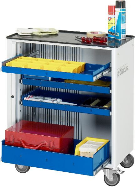 Chariot à outils RAU série Adlatus modèle 7000, L725 x P400 x H860 mm, avec support métallique, 02-7000.11