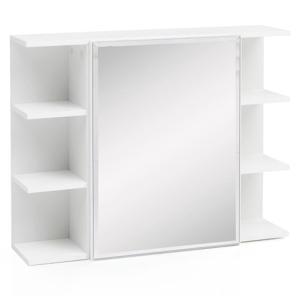 Wohnling armoire murale blanc 80x64,5x20cm aggloméré moderne, WL5.754