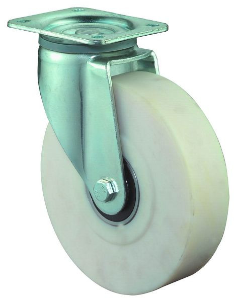 Roulette robuste BS Rolls, largeur de roue 55 mm, Ø roue 200 mm, capacité de charge 1250 kg, bande de roulement/corps de roue en polyamide moulé, roulements à billes, L600.B16.200