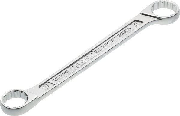 Clé à anneau double Hazet, profil de traction double hexagonal extérieur, 27x32mm, 610N-27X32