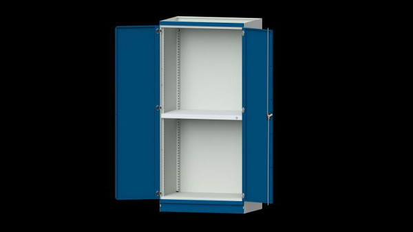 Établis ANKE armoire de base système d'armoire modulaire, modèle 102, 1015 x 720 x 2200 mm, boîtier vide avec portes, RAL 7035/5010, 631.205