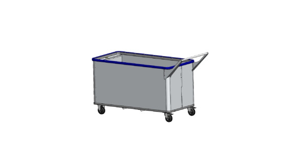 Gmöhling chariot à ressorts G®-ERGO vario quick grip D 5408 / 580, 1400 x 700 x 620 mm, 222540812