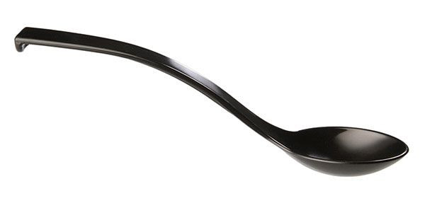 Cuillère charcuterie APS, Ø 6 cm, longueur : 23 cm, SAN, noire, lot de 6, 88628