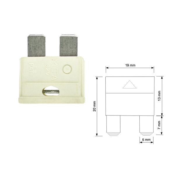 Fusible à lame standard pour véhicule Offgridtec 25A 6-32V, 8-01-006880