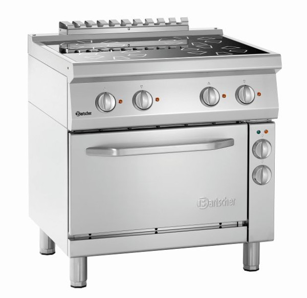 Cuisinière électrique Bartscher 700, 4 champs, four électrique, 287431