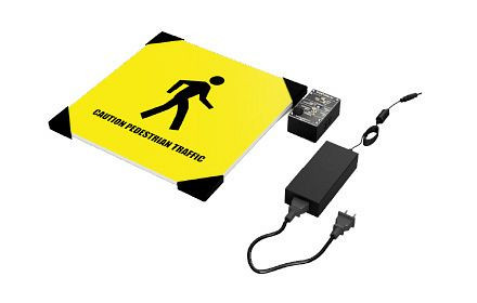 Panneau LED Ergomat reconnaissance piéton 30 cm - Combo, ERGO-IWS-30-D