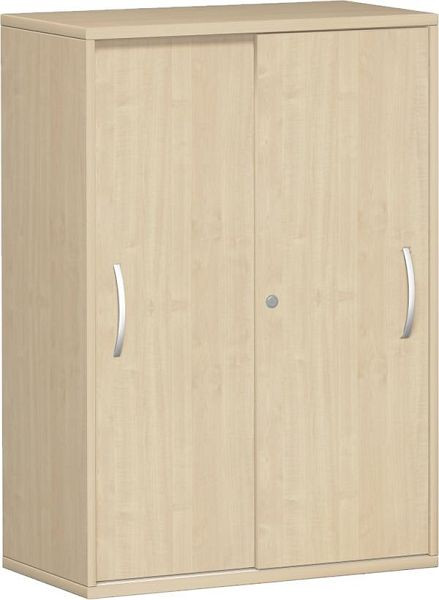 armoire à portes coulissantes geramöbel 2 étagères décoratives, verrouillable, 800x425x1152, érable/érable, N-10S308-AA