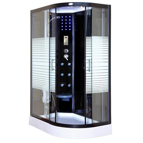 Cabine de douche HOME DELUXE BLACK PEARL - 120 x 80 cm droite, 5927