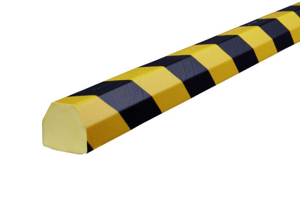 Protection de surface Knuffi, profil d'avertissement et de protection type CC, jaune/noir, 1 mètre, PC-14012