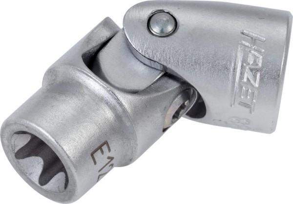 Insert pour clé à douille Hazet TORX®, carré creux 10 mm (3/8 pouce), profil extérieur TORX®, E12, avec articulation, 880G-E12
