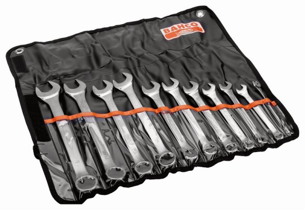 Jeu de clés mixtes Bahco, 11 pièces, en coffret plastique, 3/8-1", 111T/11T