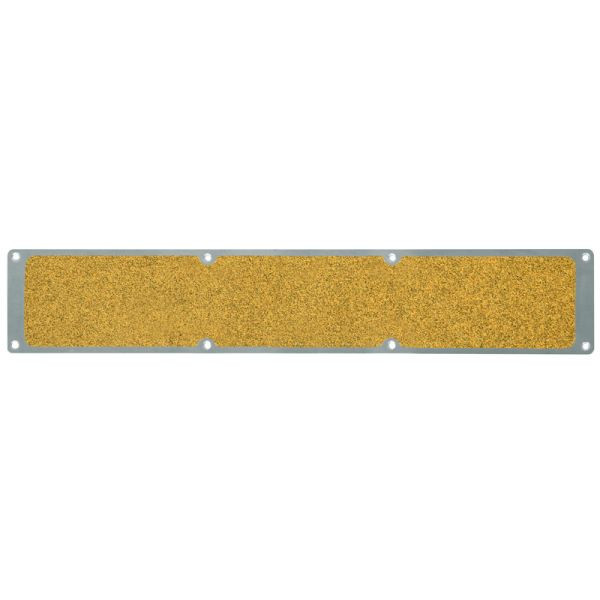 Pantalon de farine plaque antidérapante aluminium avec revêtement antidérapant m2, Public 46 jaune 114x1000mm, APM9GF2