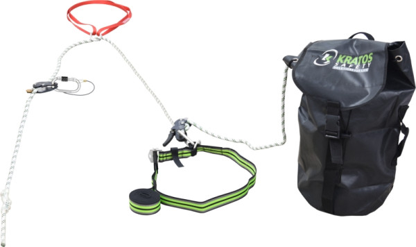 Système antichute Kratos 2 en 1 avec système de sauvetage intégré, 50 m, FA2011350