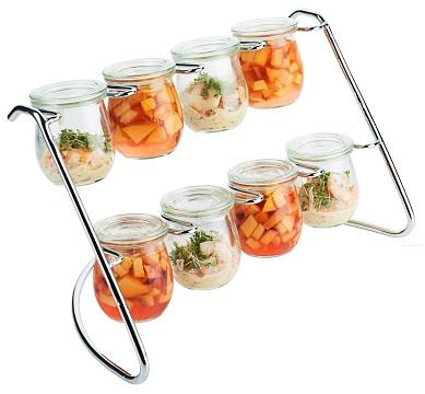 Cadre Contacto avec 8 pots Mason, 3295/008
