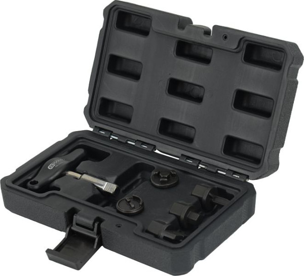 KS Tools Jeu de profils spéciaux pour service d'huile 3/8" pour bouchons de vidange d'huile en plastique, 6 pièces, 150.1030