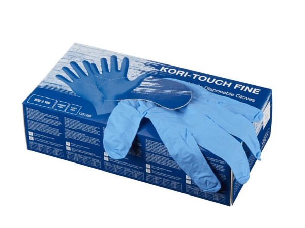 Korsar Kori-Touch Fine Bleu, VE: 1 boîte de 100 paires, taille: XL, 1351486014