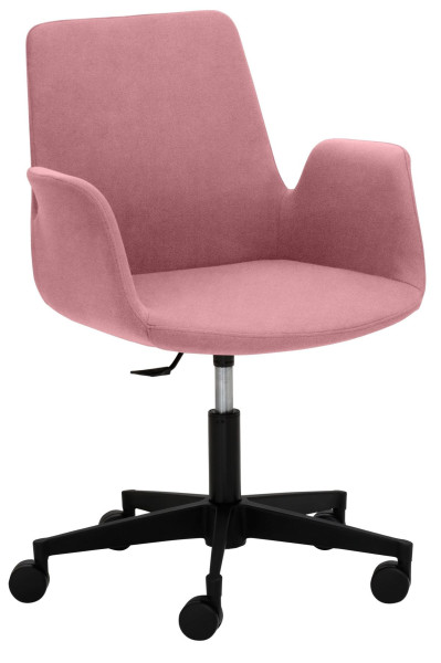 Fauteuil Mayer Sitzmöbel , avec piètement en plastique (ø 61 cm) noir, vieux rose, 2010_03_30600
