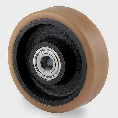 Roue TENTE-ROLLEN, roue Ø 150 mm, capacité de charge 840 kg, A 92 Shore, FTP150x50-20 HL60