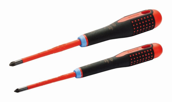 Jeu de tournevis Bahco Ergo™ SLIM, isolés, 2 pièces, BE-9894SL