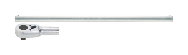 Tête à cliquet réversible Hazet, avec tige rotative, carré plein 20 mm (3/4 pouce), nombre d'outils : 2, 1016/2