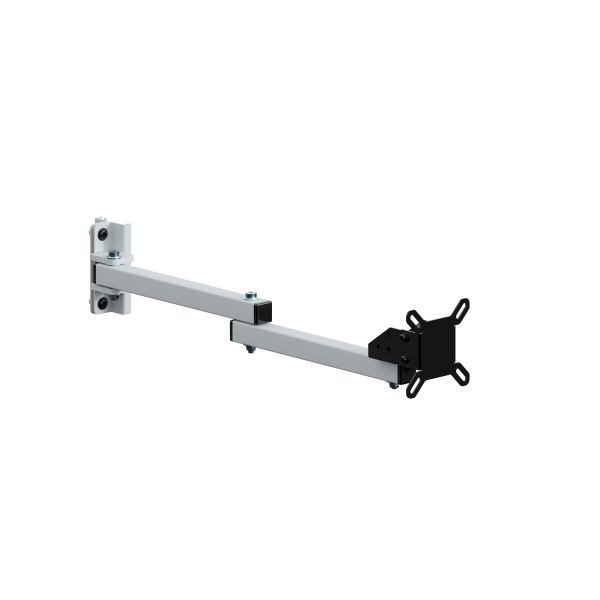Bras pivotant SOFAME pour écrans max. 27 pouces, en deux parties long L 290 mm, gris clair RAL 7035, W010080314GC
