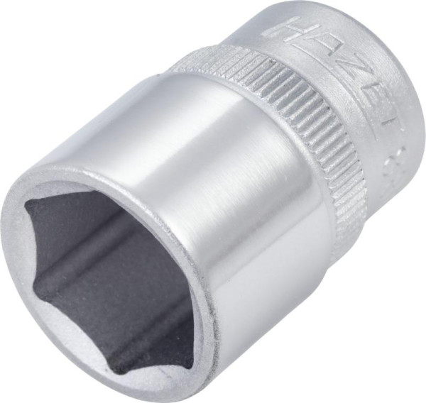 Douille Hazet, hexagonale, carrée creuse 10 mm (3/8"), 15 mm, moletée, 880-15