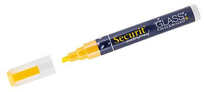 Marqueur craie Contacto, 2-6 mm, JAUNE, version résistante aux intempéries, 7650/063