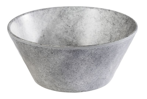 Bol APS -ELEMENT-, Ø 16 cm, hauteur : 7 cm, mélamine, couleur : aspect béton, 0,5 litre, 84828