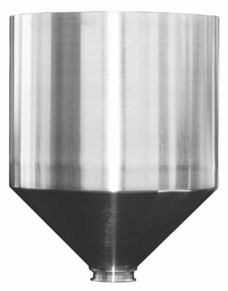 Entonnoir Schneider en acier inoxydable 32 l. Contenu, avec col 45°, simple, 152865