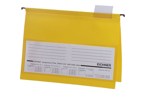 Eichner Platin Line dossier suspendu en PVC, jaune, UE : 10 pièces, 9039-10034