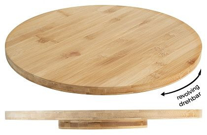 Assiette en bois Contacto, rotative 35 cm, 656/350