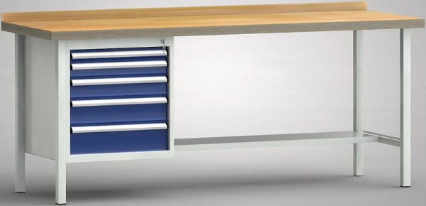 Etabli standard KLW - 2000 x 700 x 840 mm L x P x H, WS118N-2000M40-E7023