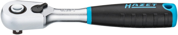 Cliquet réversible Hazet HiPer à dents fines, verrouillage de sécurité, carré plein 6,3 mm (1/4 pouce), 863HPS
