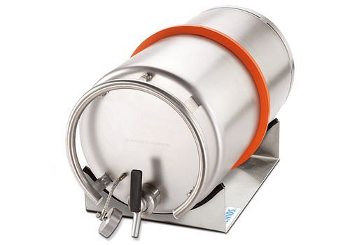 Bloc de stockage DENIOS pour conteneurs de transport 25 litres, en acier inoxydable, 254-834