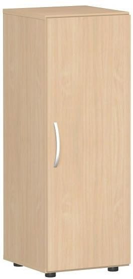 geramöbel armoire à double porte avec pieds, poignée gauche ou droite, amortisseur de porte inclus, non verrouillable, 400x420x1104, hêtre/hêtre, S-343102-BB
