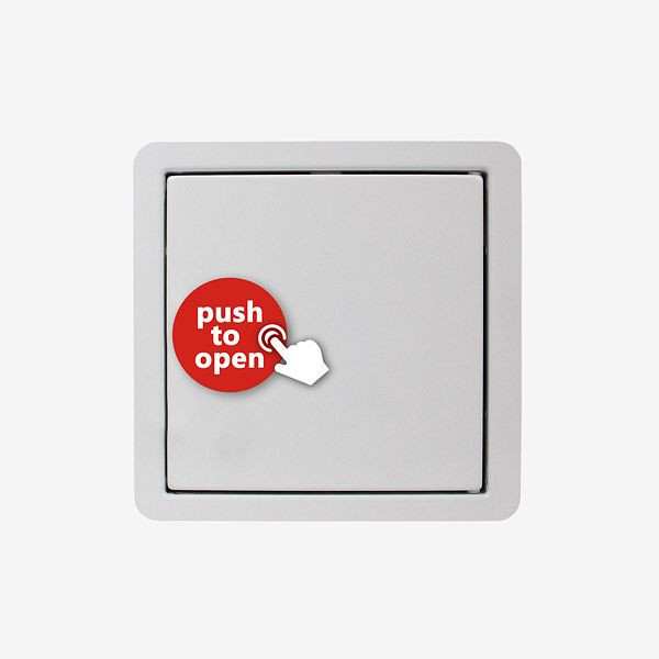 Porte d'insertion HKW QUATTRO PUSH SLIM (blanc), 9033