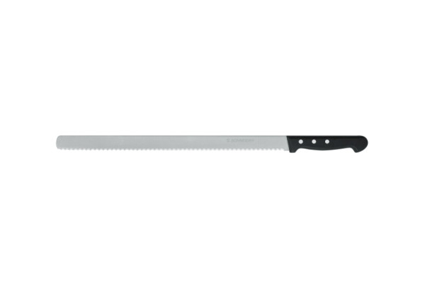 Couteau à pâtisserie Schneider POM avec bord dentelé, taille : 36 cm, 265636