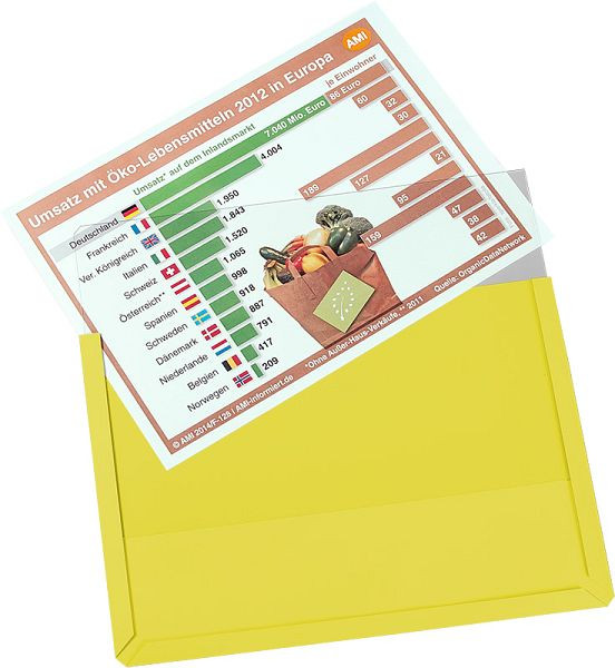 Pochette magnétique Eichner DIN A4, L 305 x H 217 x P 3 mm, UE : 10 pièces, 9218-01820-03