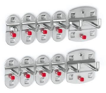 Assortiment de porte-outils ANKE 10 pièces; avec 7 porte-outils à extrémités inclinées; 2 porte-outils doubles; 1 pince à outils, 920.400