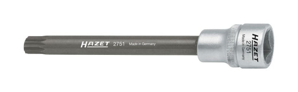 Douille tournevis à tête cylindrique Hazet, carré creux 12,5 mm (1/2 pouce), profil interne multident XZN, M10, 2751