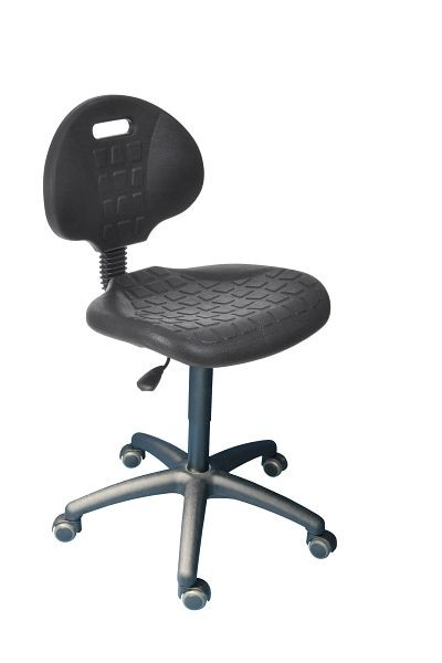 Chaise de travail Lotz, ressort à gaz, hauteur d'assise 510-710mm, support de ressort à gaz renforcé, dossier avec poignée encastrée, réglage en hauteur avec ressort à gaz, 6265.11