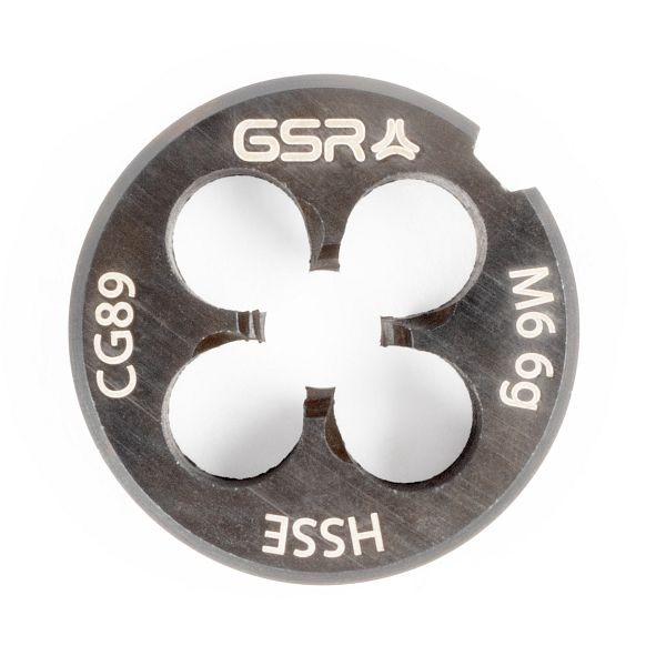 Filière GSR DIN EN 22568 (DIN 223) filetage métrique à droite HSSE-VAP M 6, 00409190