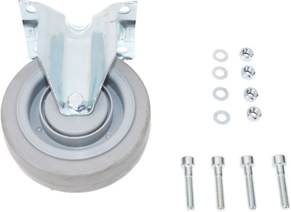 Roulette fixe Hazet, avec vis, Ø 125 mm pour servante d'atelier HAZET Assistent 173, poids net : 0,95 kg, 173-09