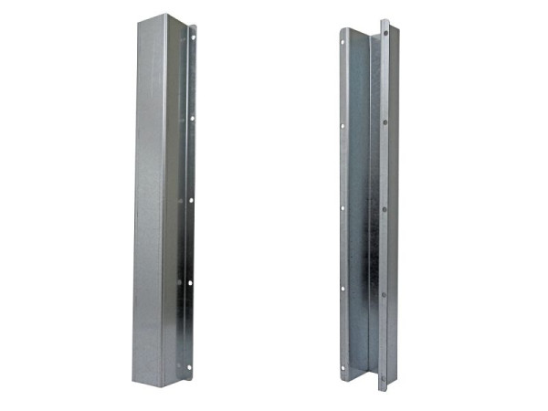 Protection de tuyau Growi, en tôle d'acier galvanisée 1200x80x80x2mm, 10061070
