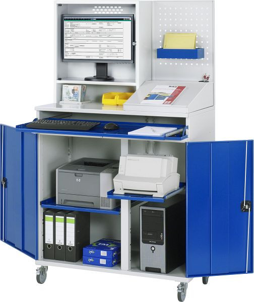 Armoire informatique RAU, mobile, 1100x1985x520 mm, 07-1100T-M67-MG2F.11