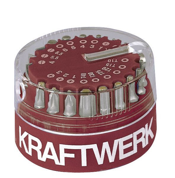 Boîte à embouts ronde universelle Kraftwerk 1/4", MAGNUM, 19 pièces, 2786
