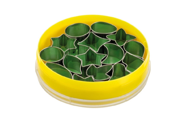 Set d'emporte-pièces décor Schneider "Formes mixtes" 1, 15 pièces, hauteur : 20 mm, acier inoxydable, 199655