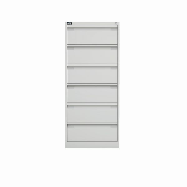 Classeur Bisley ECO, double rail, DIN A5, 6 tiroirs, couleur blanc pur, KS26625