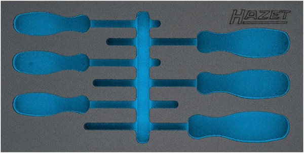 Insert en mousse souple Hazet à 2 composants, pour 163-266/6, dimensions / longueur : 342 mm x 172 mm, 163-266L