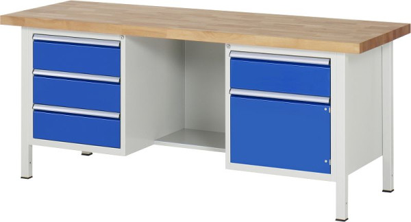 Etabli RAU série 8000 - modèle 8552, L2000 x P700 x H840 mm, 13-8552A2-207B4S.11